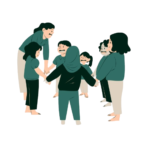 Local women artisans working together in Yogyakarta to create sustainable handmade crochet products