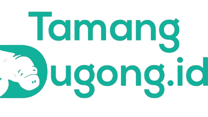 Dugong conservation awareness logo supporting sustainable crafts in Indonesia